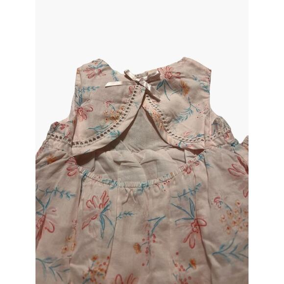 Tommy Bahama Dress Bloomer Set Peach Pink Blue Pastel Infant Girls Size 12 month - Picture 4 of 7